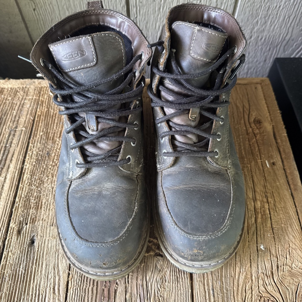 KEEN Utility Men's San Jose 6" Waterproof Work Boots Size 8.5 D Cascade Brown - Picture 2 of 11